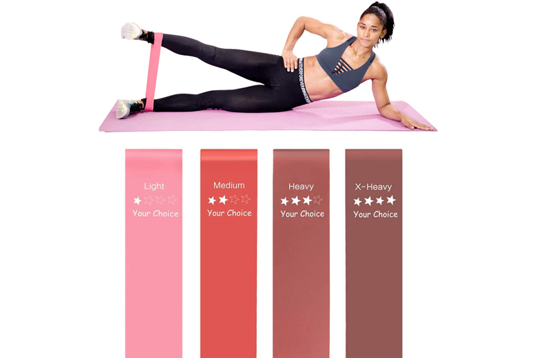 ,Resistance Levels Workout Bands for Legs and Glutes Pilates Arms Physio Set of 5 YIDAN,Yoga Resistance Band,Resistance Bands Set Yoga at-Home Workouts.