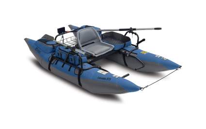Classic Accessories Colorado XTS Inflatable Fishing Pontoon Boat With Transport Wheel