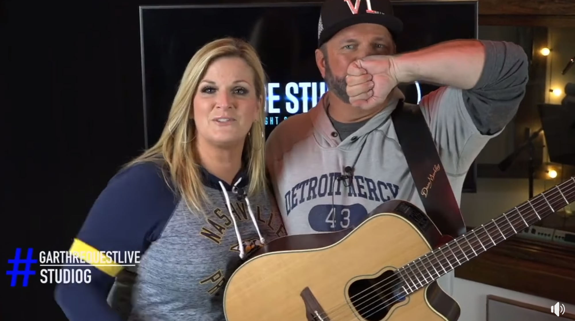 Watch Trisha Yearwoods Amazing Grace Makes Garth Brooks Cry