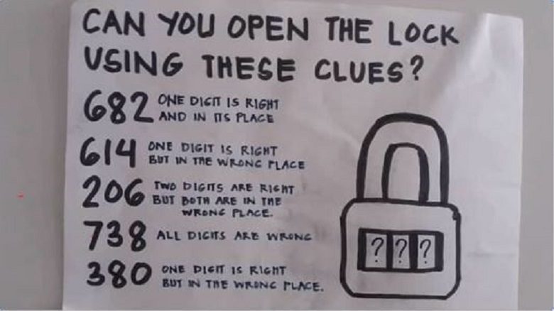 Can you open the lock using these clues?