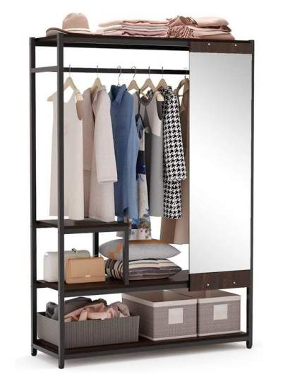 Tribesigns Portable Closet with Mirror