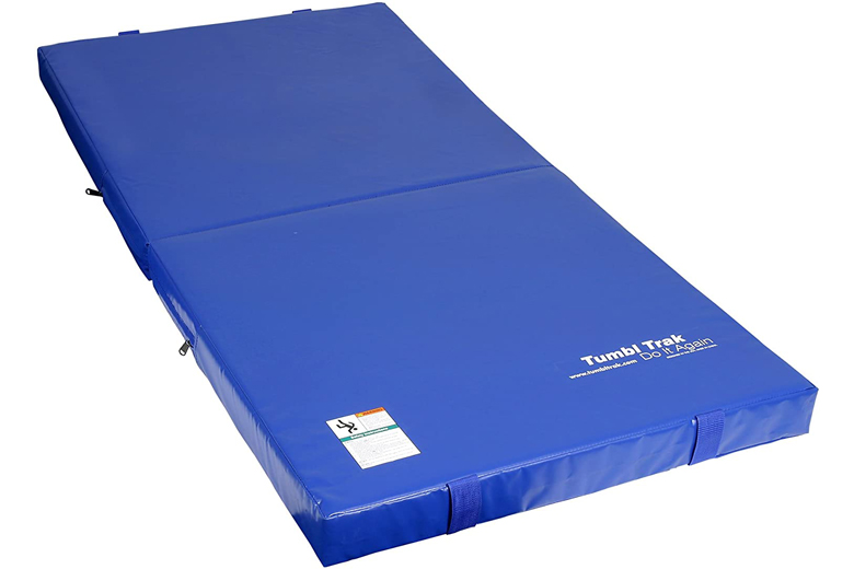 Blue WINOMO Thick Folding Gymnastics Mat Pad Exercise Yoga Mat Pilates Fitness Mat 100 x 50 x 5cm 