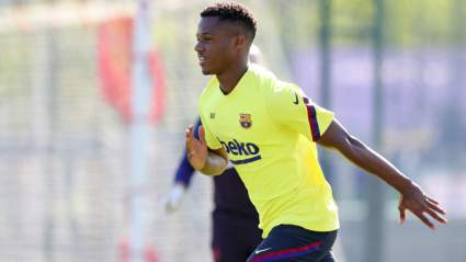 Barcelona Starlet Ansu Fati On Fire in Training [VIDEO]