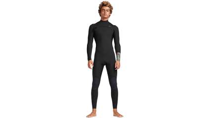 Billabong Billabong Mens Furnace Absolute 5/4mm Chest Zip Wetsuit Olive - Thermal Warm Heat Layer Layers Furnace Lining Easy Stretch