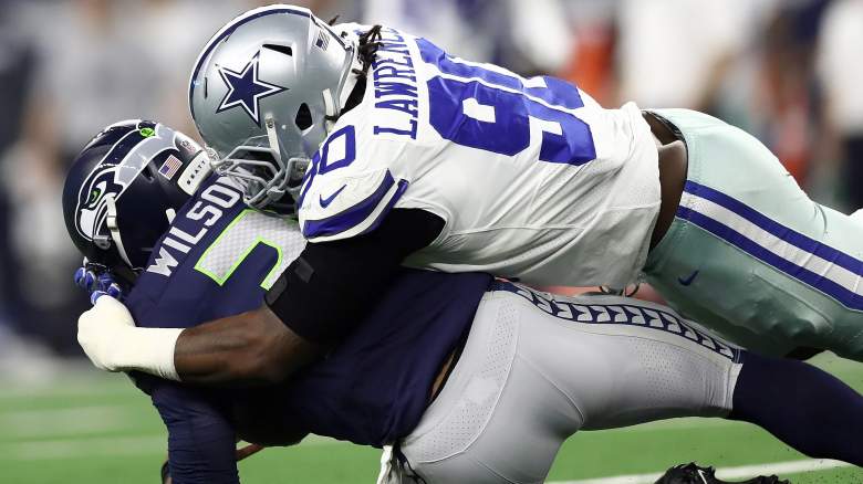 DeMarcus Lawrence sacking Russell Wilson
