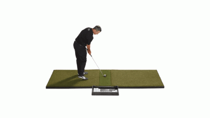 fiberbuilt center hitting golf mat