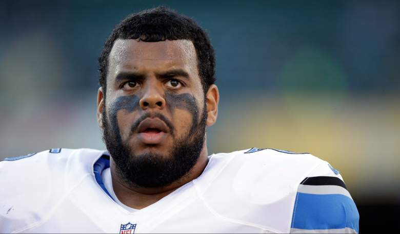 Right guard Larry Warford spent his first four years in Detroit with the Lions