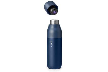 Self cleaning water bottle and UV purifier