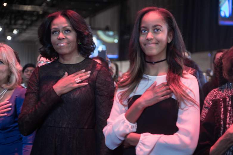 Michelle and Malia Obama