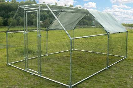 Polar Aurora Large Metal Chicken Coop and Poultry Cage