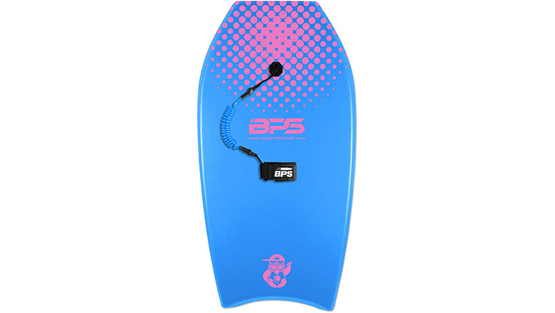 Two Bare Feet 44 Bodyboard with Leash Adult's Boogie Board IXPE Slick Bottom EVA Core 