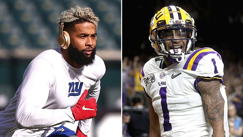 Giants select Ja'Marr Chase in mock draft. Is he the next Odell Beckham?