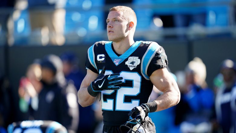 Christian McCaffrey joined his Dad, Ed, and USAA to surprise a military Dad and his military daughter