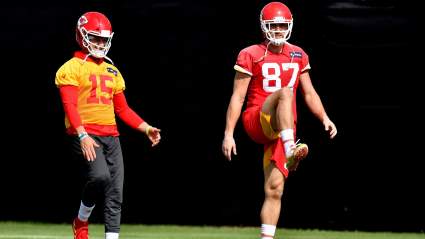 Patrick Mahomes Trolls Travis Kelce During Remarks Following Win vs. Dolphins