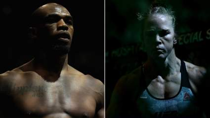 Jon Jones and Holly Holm Tackle ‘Jackass’ at Gym [WATCH]
