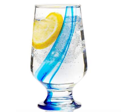 Libbey Blue Ribbon Goblet Beverage Glasses (Set of 8)