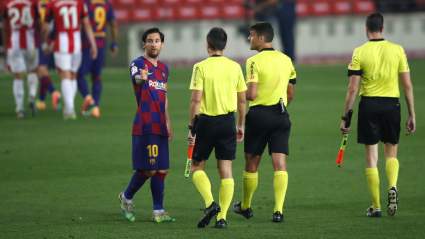 Lionel Messi Escapes Red Card in Barcelona Win [Look]