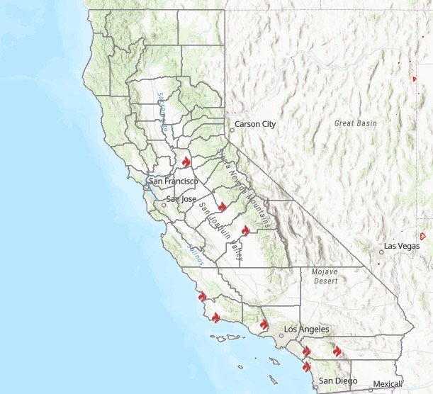 California Fire Map Near Me Track The Avila Fire More Heavy Com