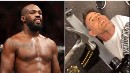 Jon Jones Rips Part of ‘Jackass’ Star Steve-O’s Ear Off in Stunt [WATCH]