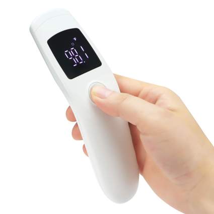 Amplim Non Contact Touchless Infrared Temporal Forehead Thermometer for Adults/Baby