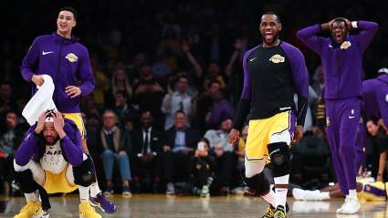 Lakers Incredibly Explosive Bench at Scrimmage Game Goes Viral