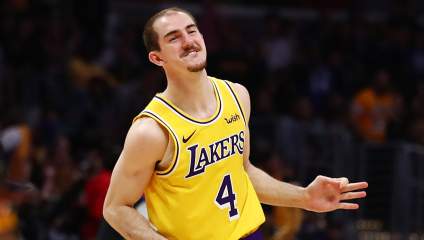 Lakers Guard Alex Caruso Reacts to Viral Wedding Photo