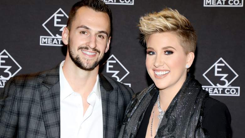 Nic Kerdiles (L) and Savannah Chrisley attend the grand opening of E3 Chophouse Nashville on November 20, 2019 in Nashville, Tennessee.
