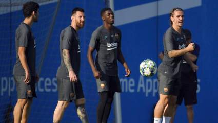 Ousmane Dembele Looks Unstoppable In Barcelona Training [WATCH]