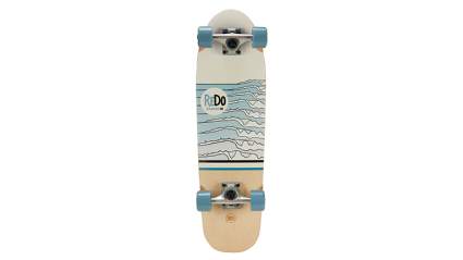 ReDo Skateboard 28.5" x 8" Zodiac Premium Cruiser Blue Waves Complete Skateboard for Boys Girls Kids Adults