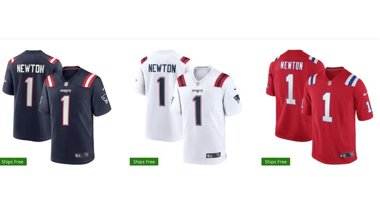 cam newton patriots jersey for sale