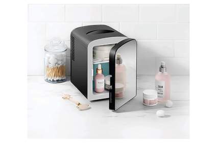 beauty fridge with mirror