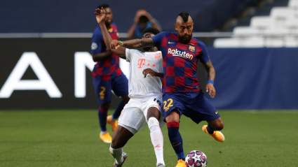 Arturo Vidal Can’t Cope With Barcelona’s UCL Thrashing [WATCH]