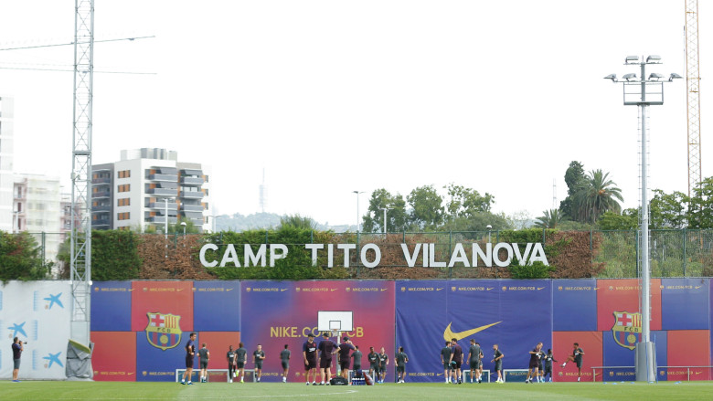 Barcelona training