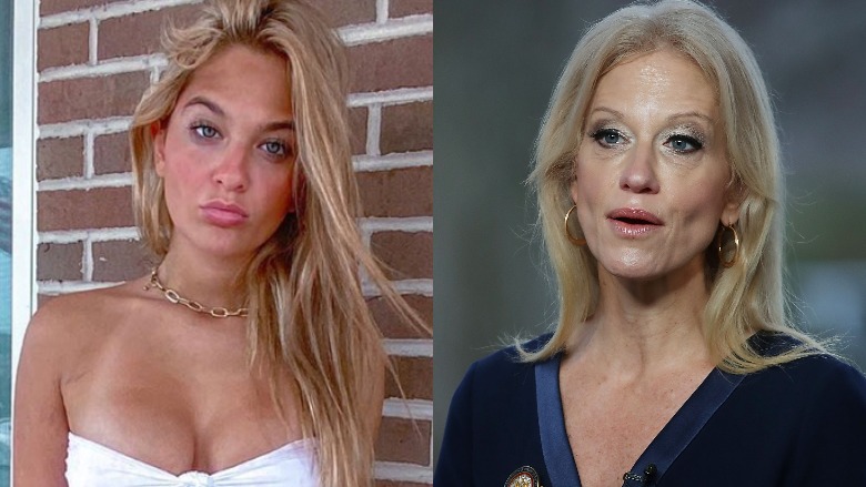 Claudia Conway and Kellyanne Conway
