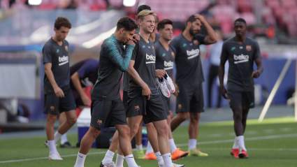 De Jong Toys With Dembele in Barcelona Training [WATCH]