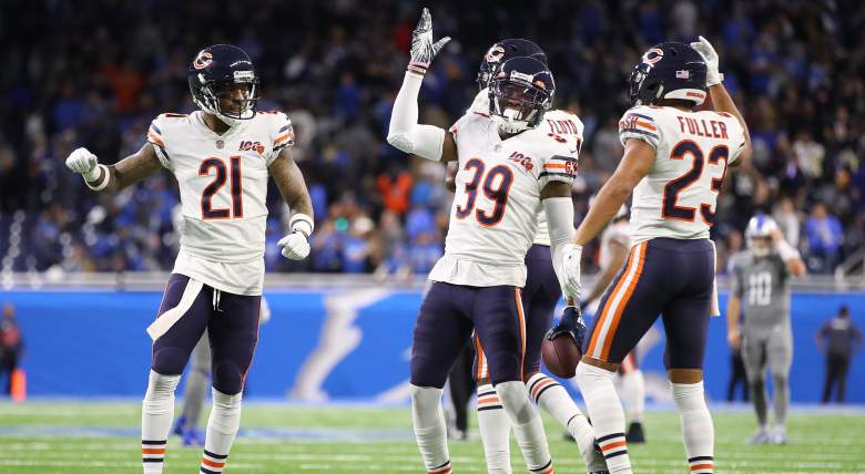 Eddie Jackson and Kyle Fuller of the Chicago Bears