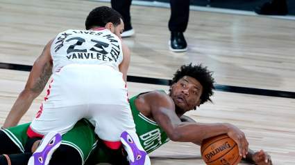 Celtics’ Jaylen Brown Reacts to Marcus Smart DPOY Snub