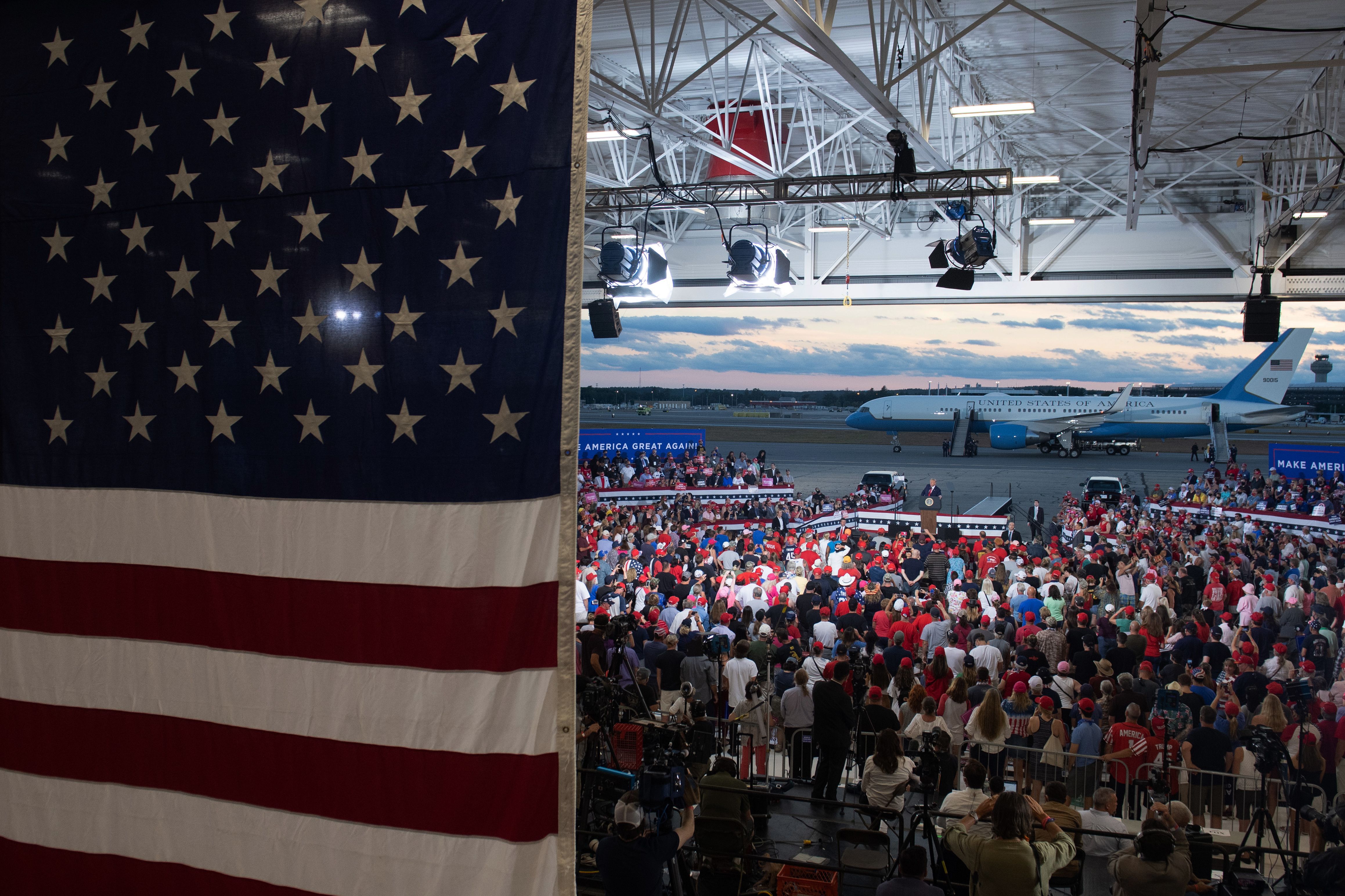 How Many Attended Trump's New Hampshire Rally? Crowd Photos