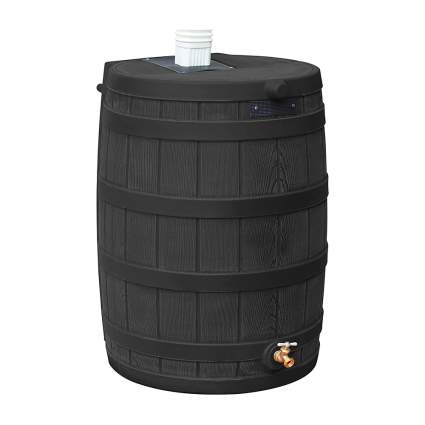 Good Ideas Rain Wizard 50 Gallon Plastic Rain Barrel with Brass Spigot