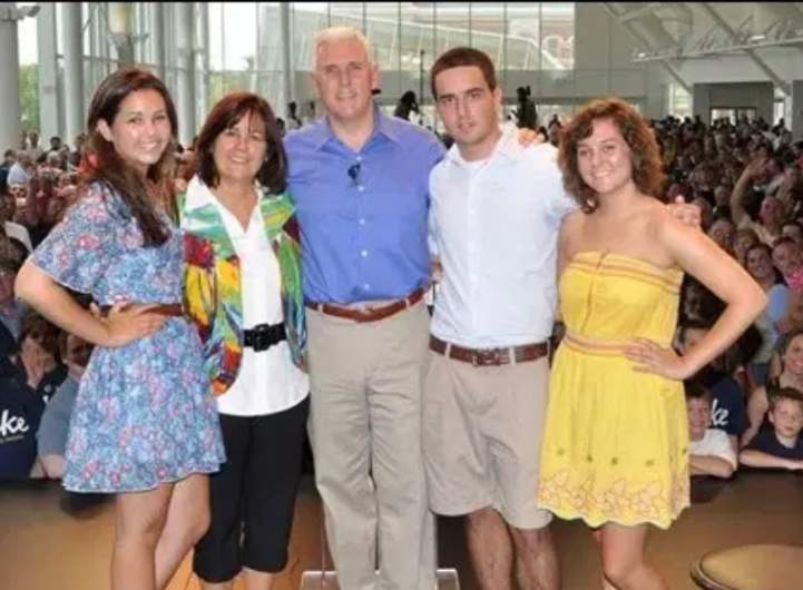 Mike Pence and his family