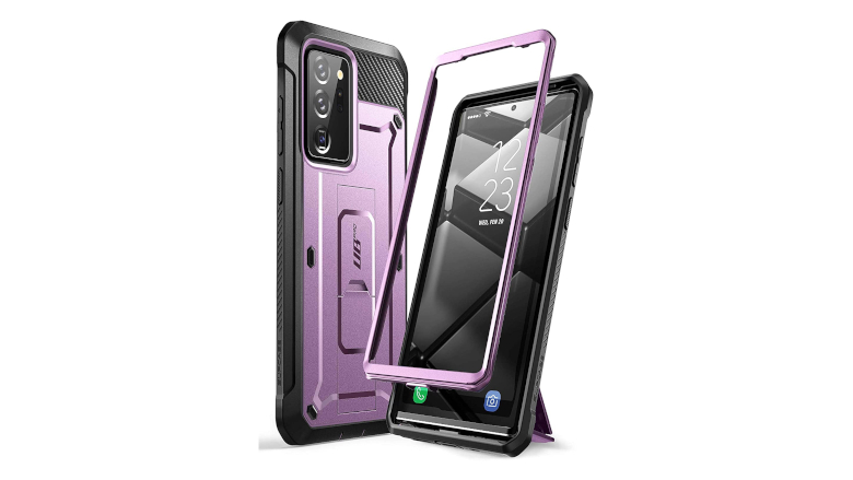 Rugged Rubber Shockproof Protection Cover for Galaxy Note 20 Ultra Plum/Light Pink MXX Galaxy Note 20 Ultra Heavy Duty Protective Case with 3 Layers 