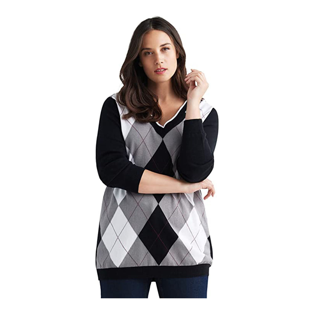 argyle sweater womens