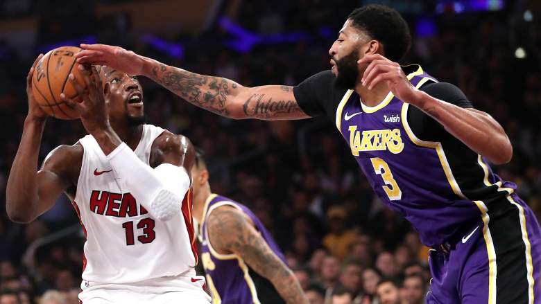 MIami Heat center Bam Adebayo (left) will be a key matchup in the NBA Finals against the Lakers' Anthony Davis (right).