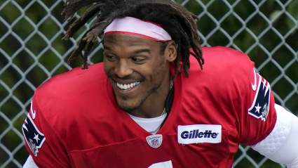 Patriots Release First Cam Newton Practice Images