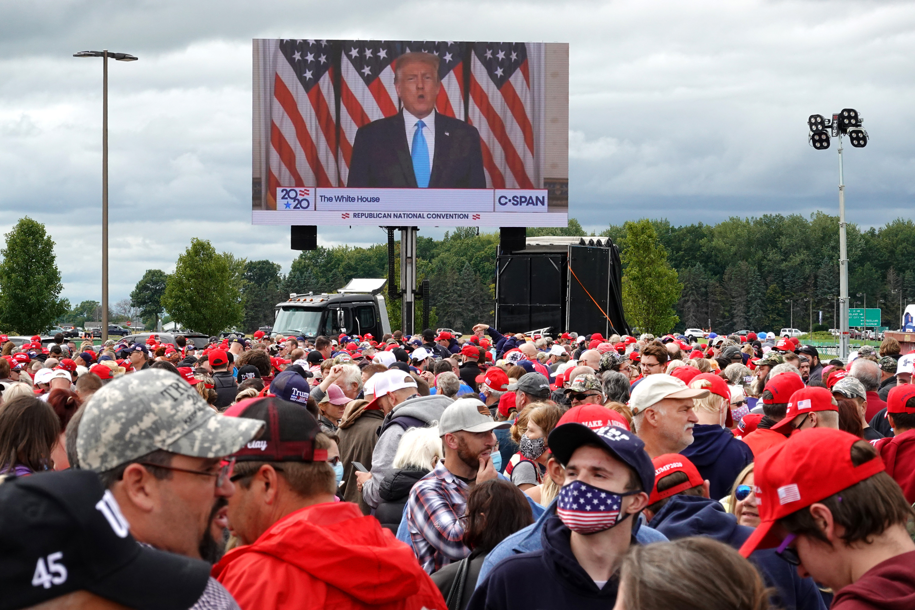 How Many Attended Trump’s Michigan Rally? Crowd Photos in Freeland