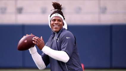 Cam Newton Has ‘Cute’ Response to Question About His Completion Rate