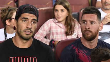 Messi Catches Up With Former Barcelona Teammate Suarez [LOOK]