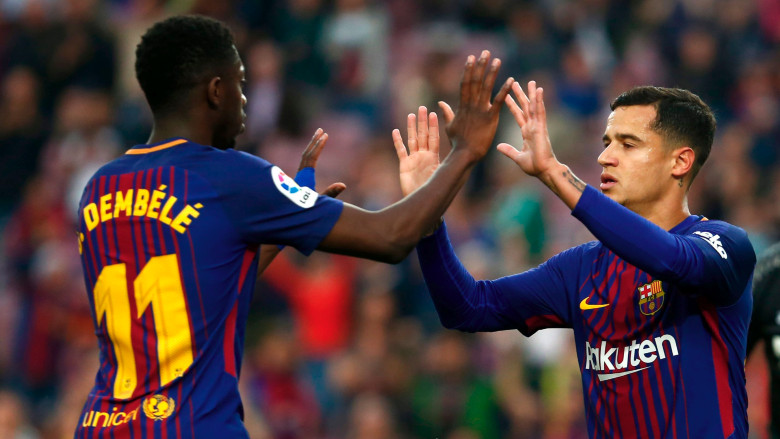 Ousmane Dembele and Philippe Coutinho