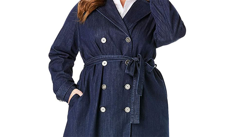 best plus size trench coat