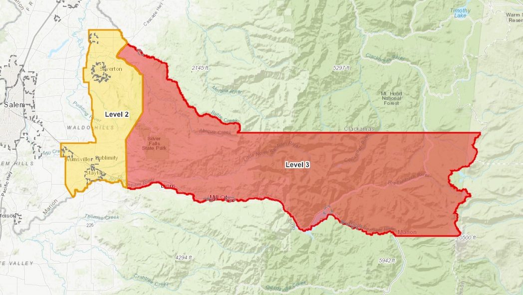 Marion County Live Evacuation Map for Oregon Fires  Heavy.com